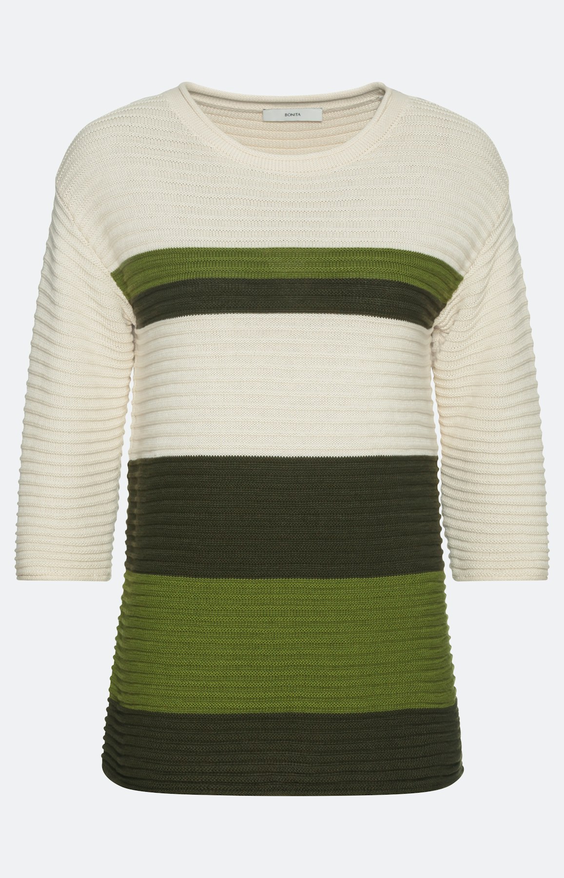 Strickpullover mit 3/4-Ärmel