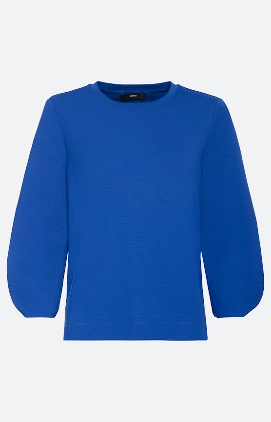 Scuba-sweatshirt met 3/4-mouwen