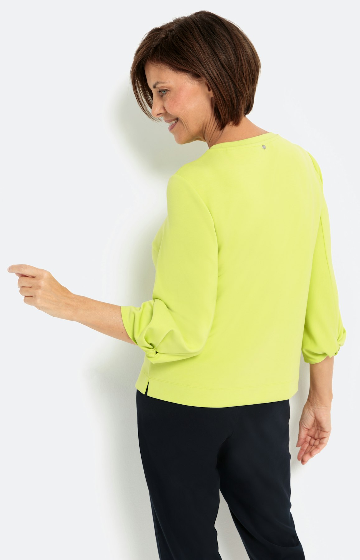 Sweater mit 3/4-Ärmel und Knoten-Detail