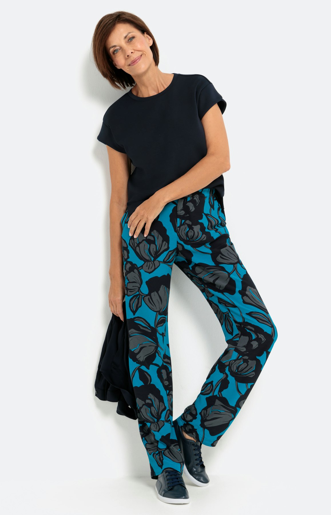 Sweat-Pullunder mit Rundhalsausschnitt