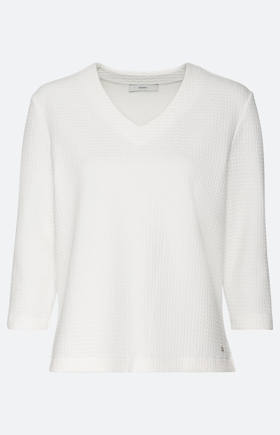 Licht sweatshirt met 3/4-mouwen