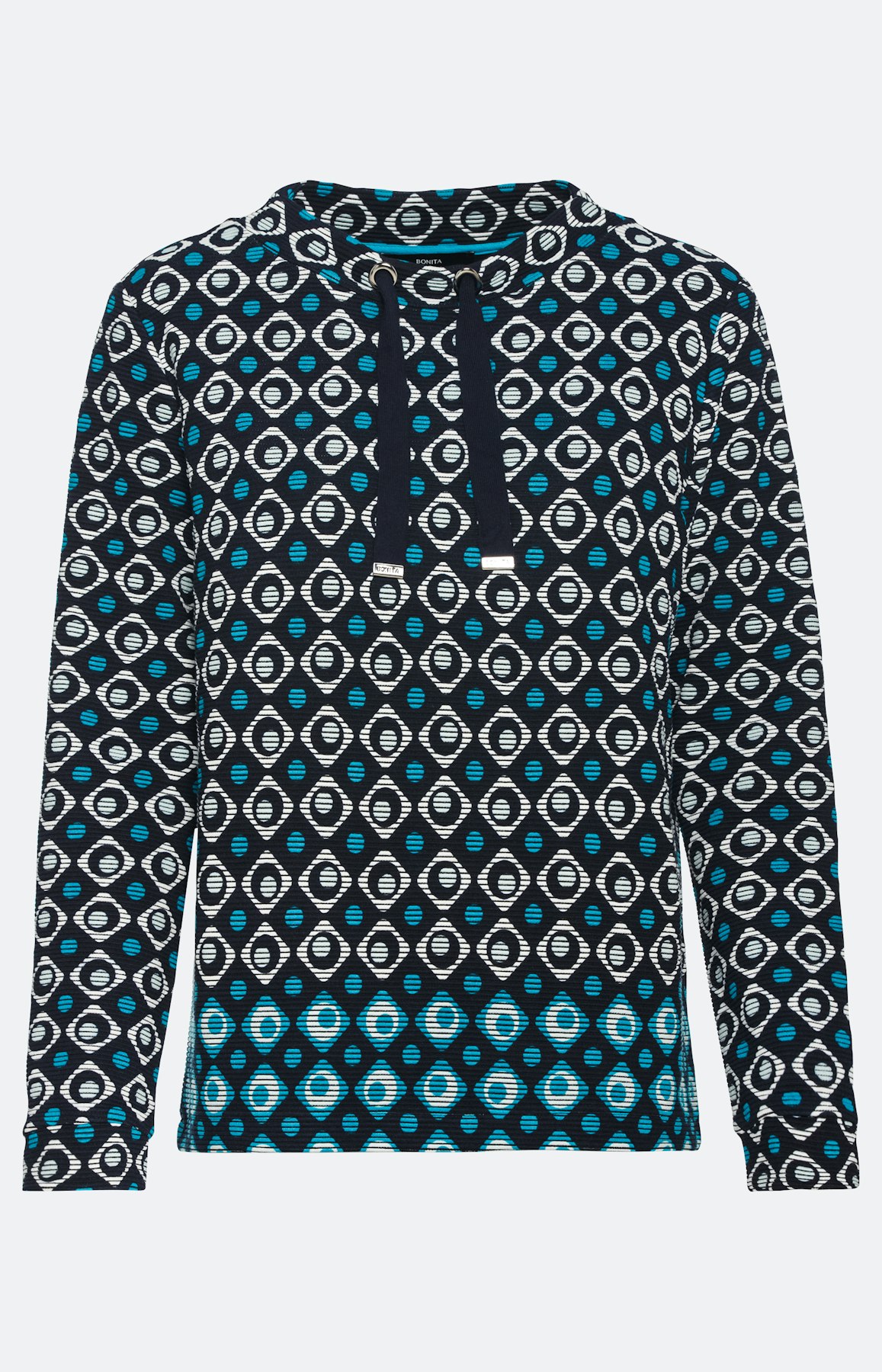 Geriffeltes Sweatshirt mit Langarm