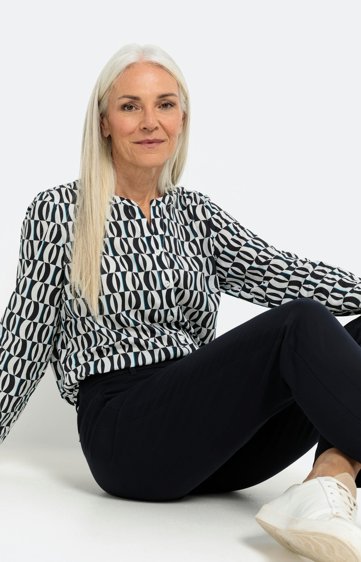 Broek met ritszakken, navy