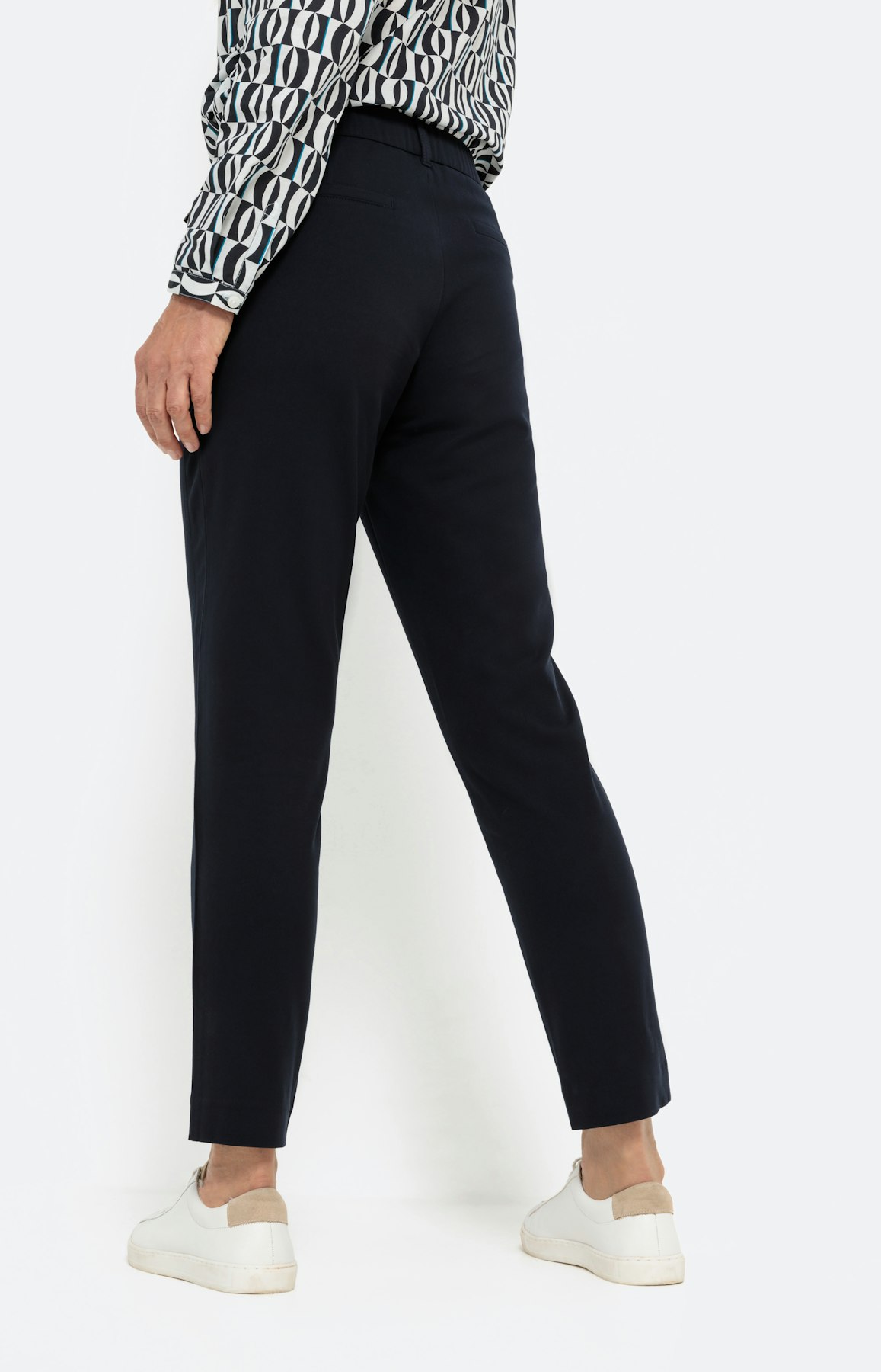 Broek met ritszakken, navy