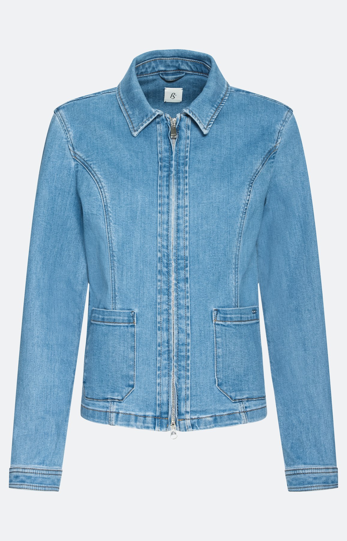 Jeansjacke mit Reißverschluss