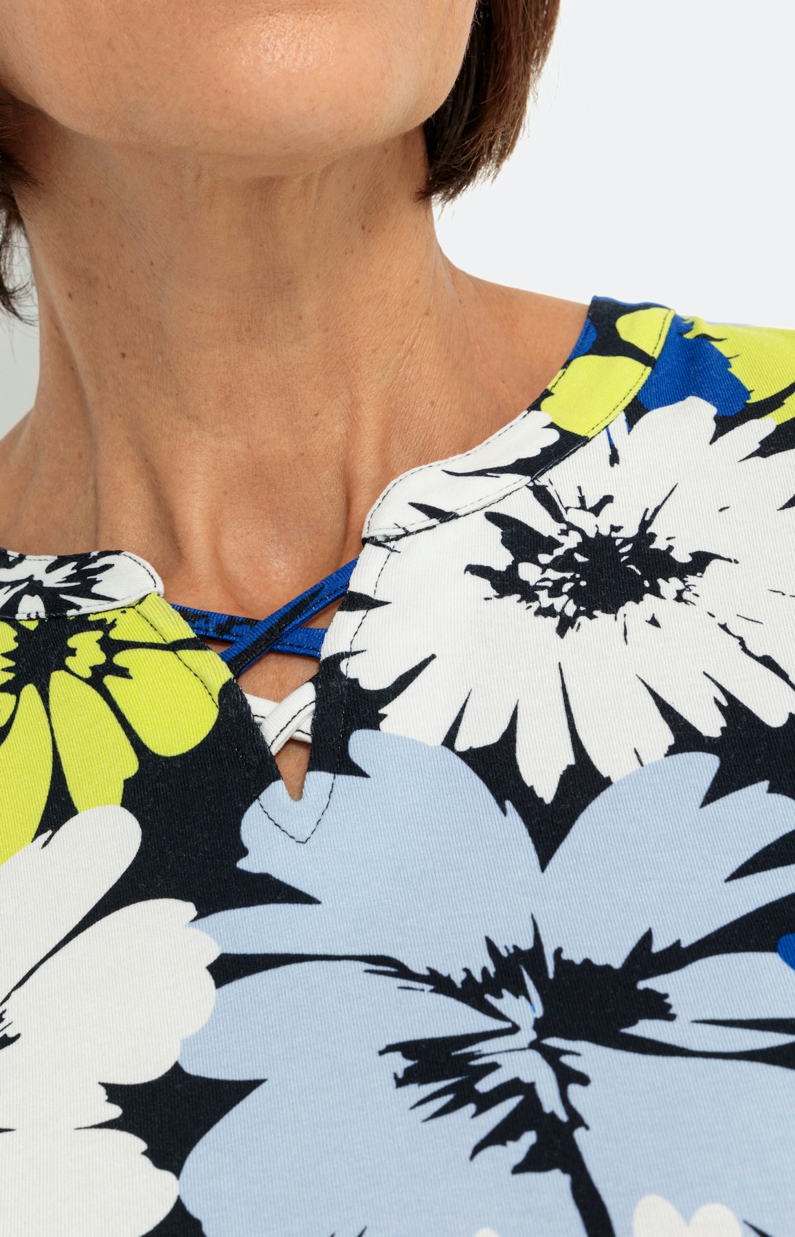 Bloemenshirt met 3/4-mouwen