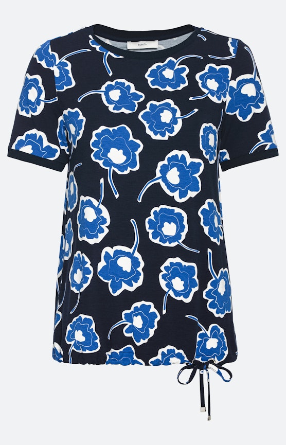 Shirt met korte mouwen en bloemmotief