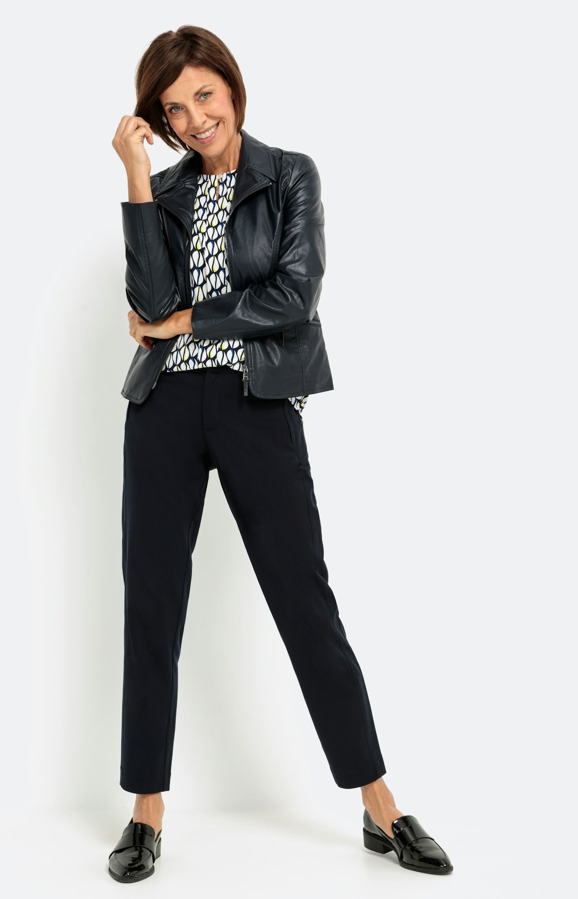 Gedessineerd shirt met 3/4-mouwen