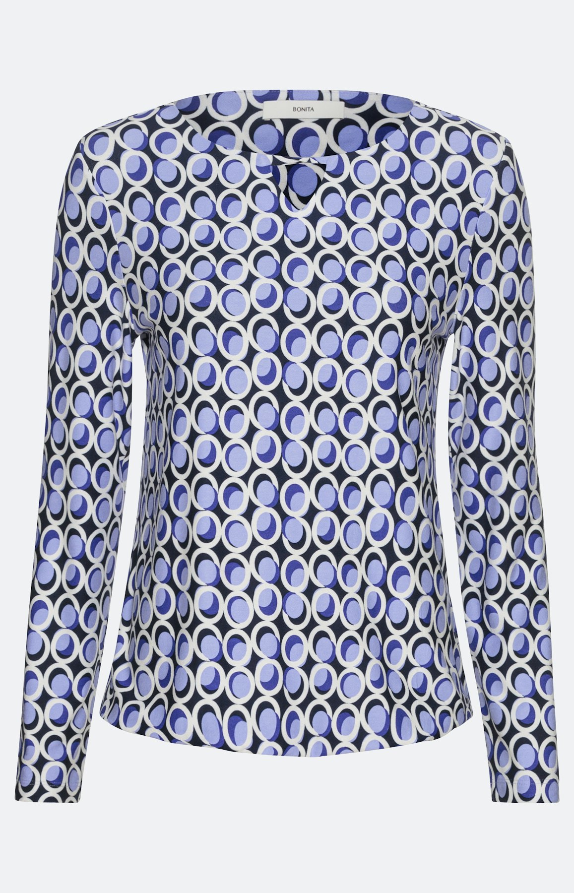 Gepunktetes Langarmshirt