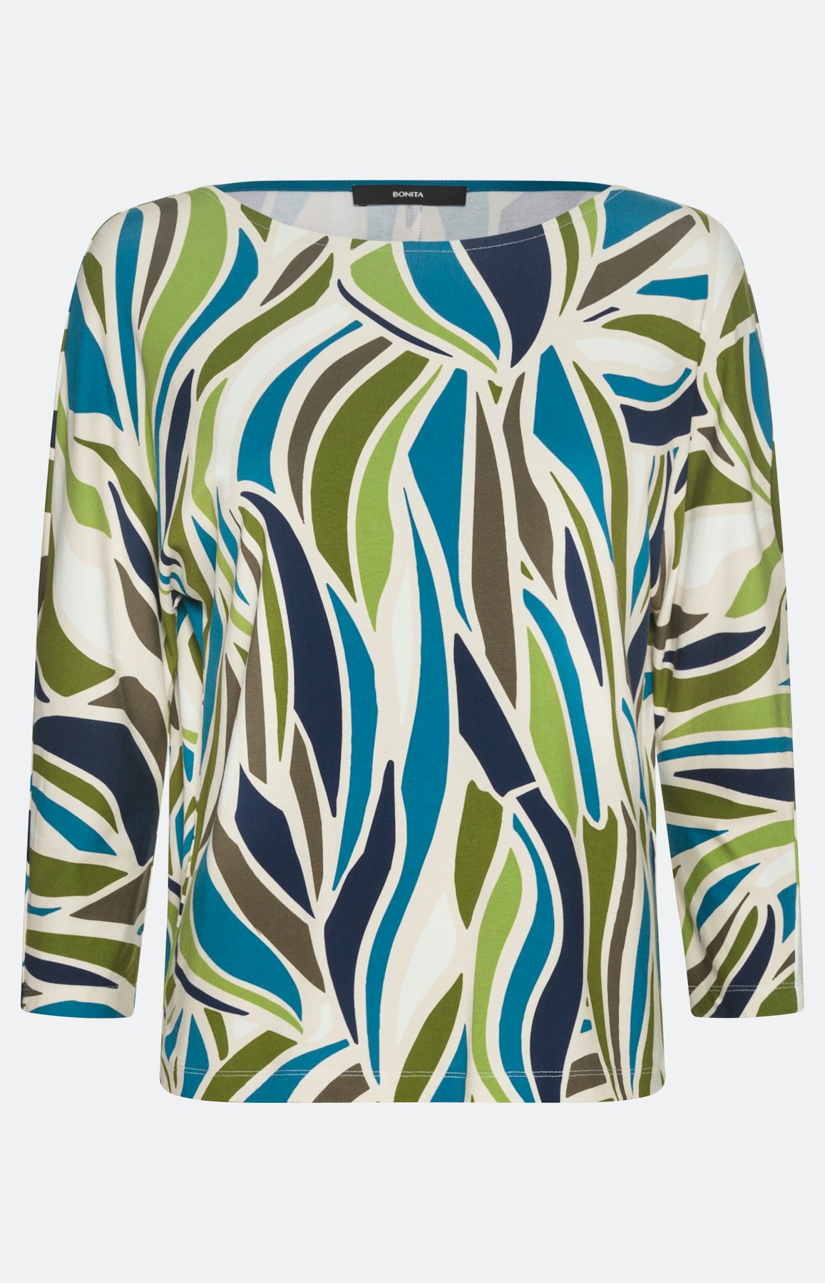 Kleurrijk shirt met 3/4-mouwen