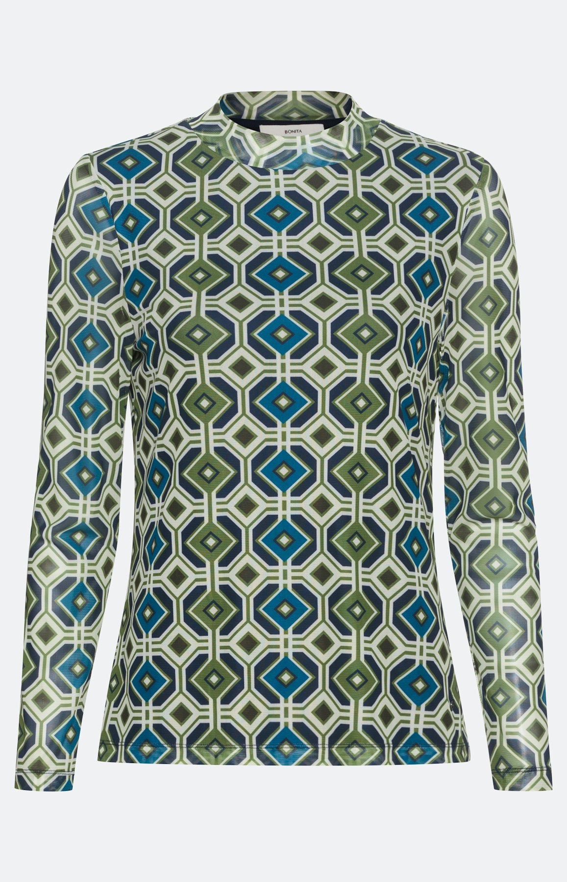 Mesh Shirt mit langem Arm