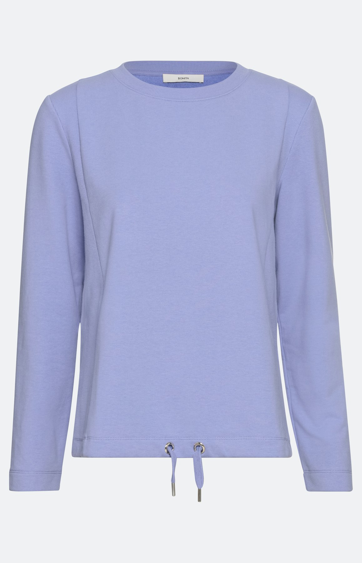 Sweatshirt mit Rippdetail und Langarm