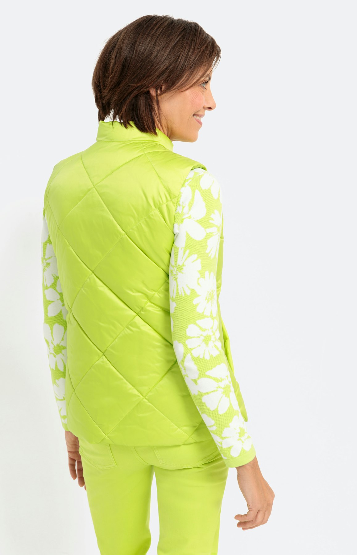 Bodywarmer met een hoge kraag