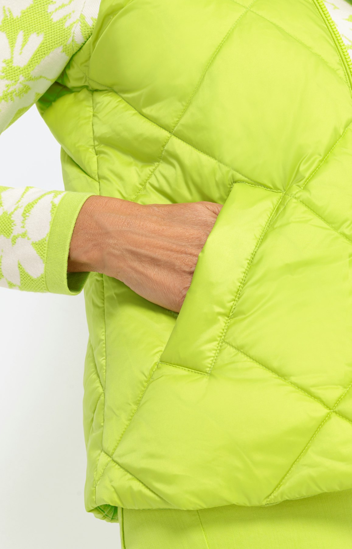 Bodywarmer met een hoge kraag