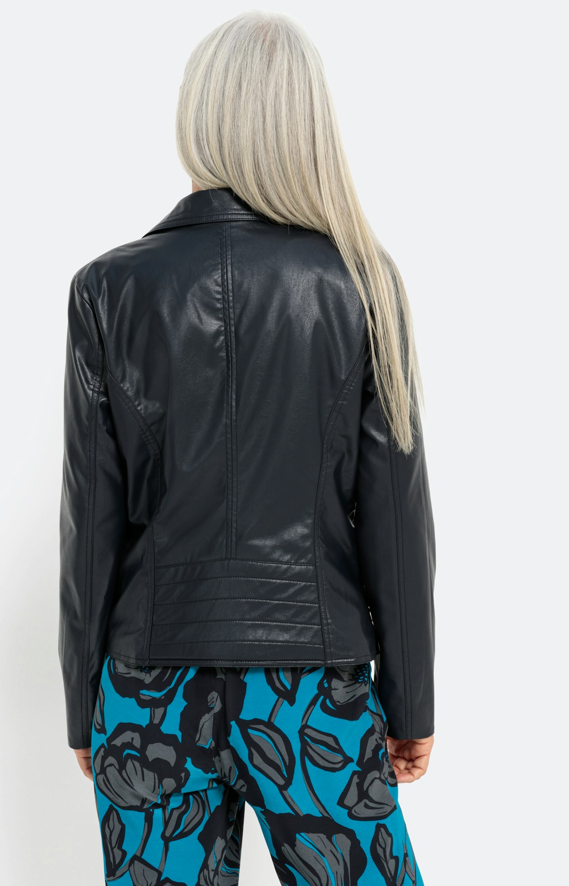 Blazer van imitatieleer