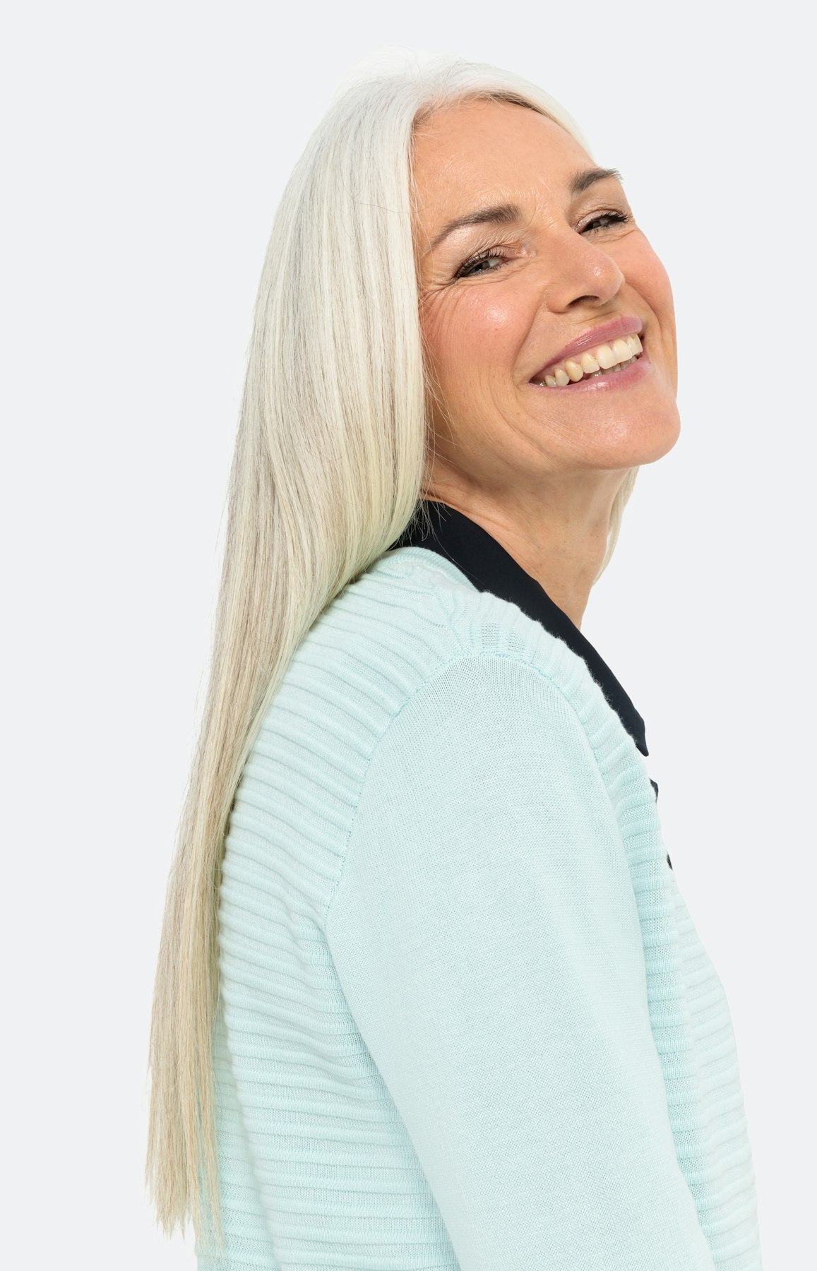 Verschlussloser Cardigan mit 3/4-Ärmel