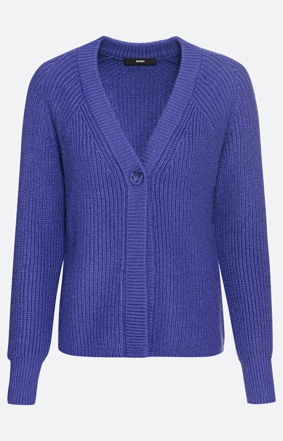 Cardigan met lange mouwen en knoop