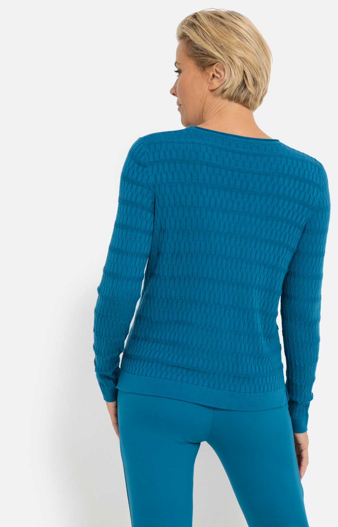 Strukturierter Pullover mit Langarm