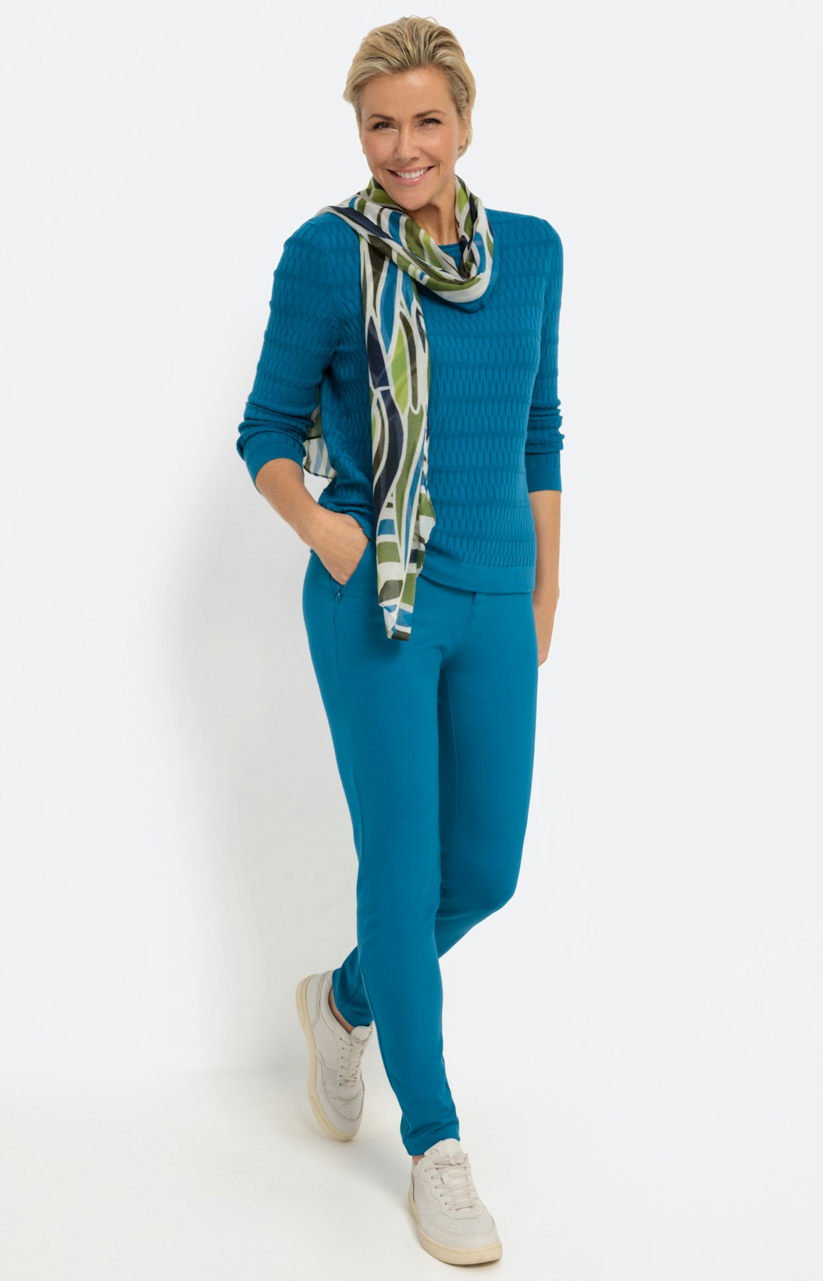 Strukturierter Pullover mit Langarm