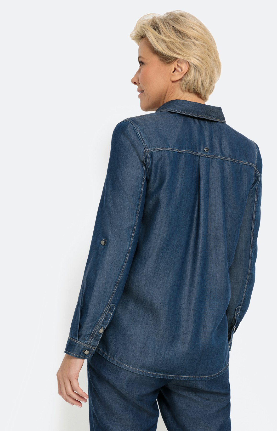 Lyocell overhemd blouse, denim