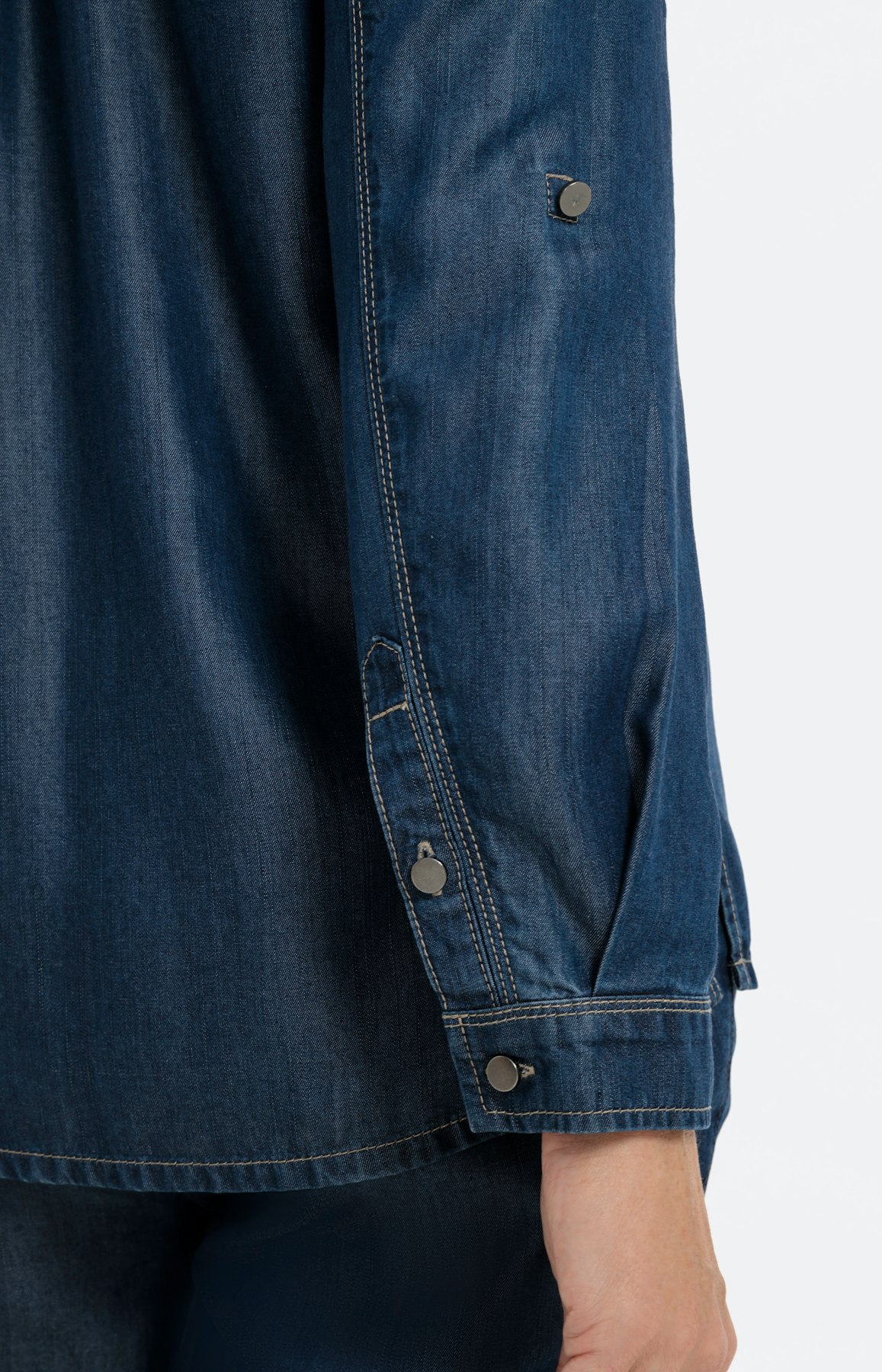 Lyocell overhemd blouse, denim