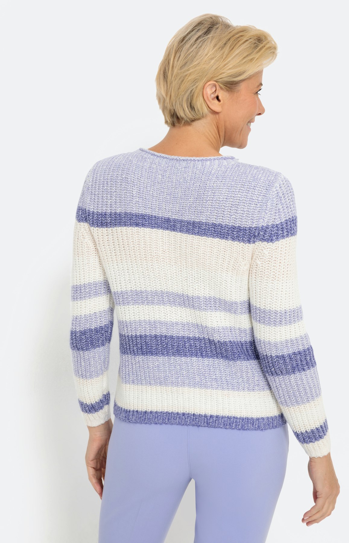 Gestreepte trui met lange mouwen