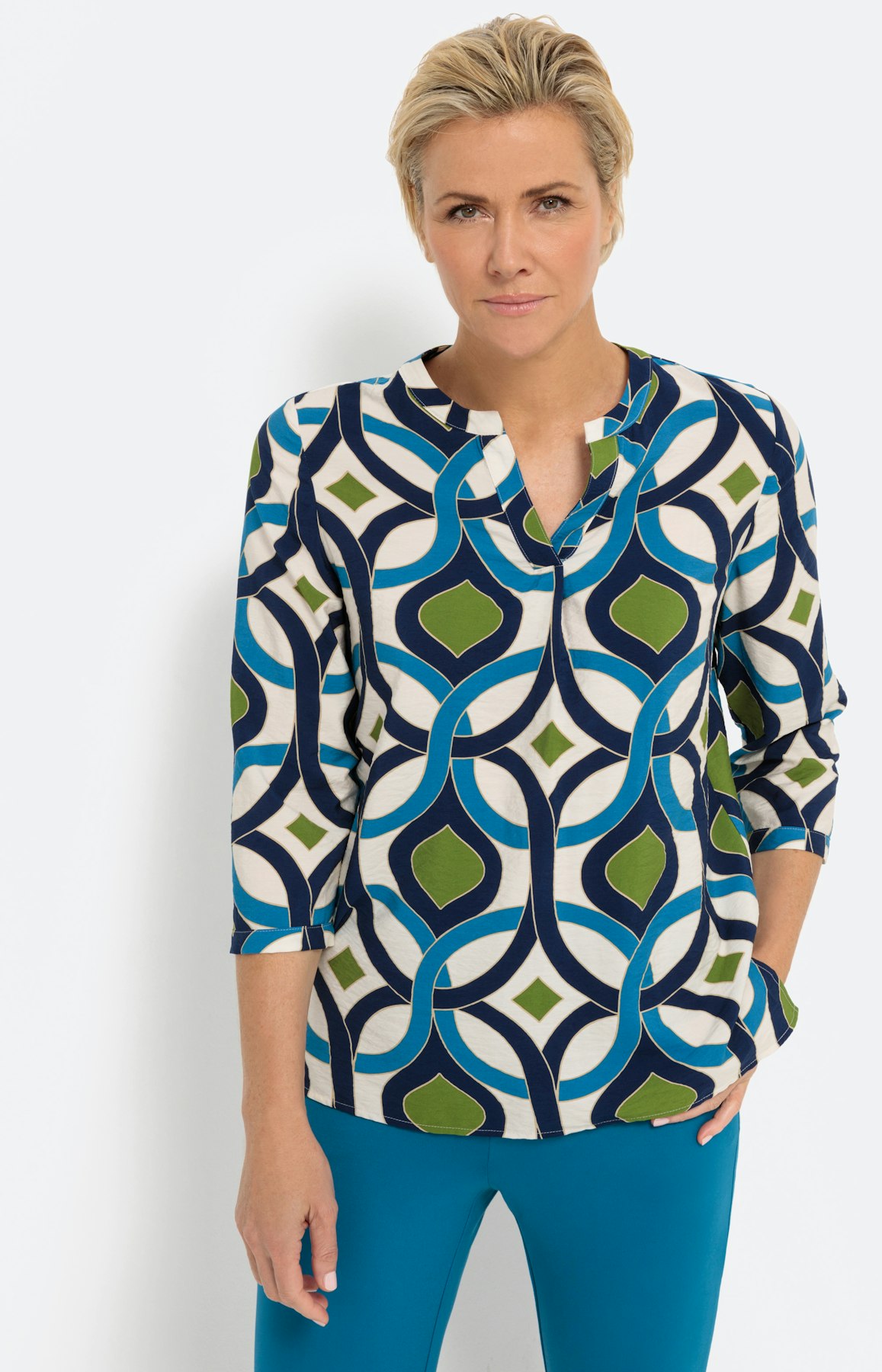 Shirt met 3/4-mouwen