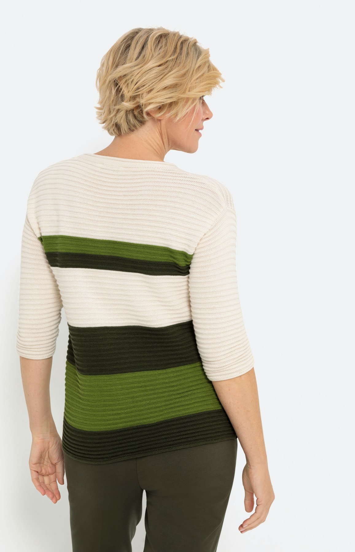 Strickpullover mit 3/4-Ärmel