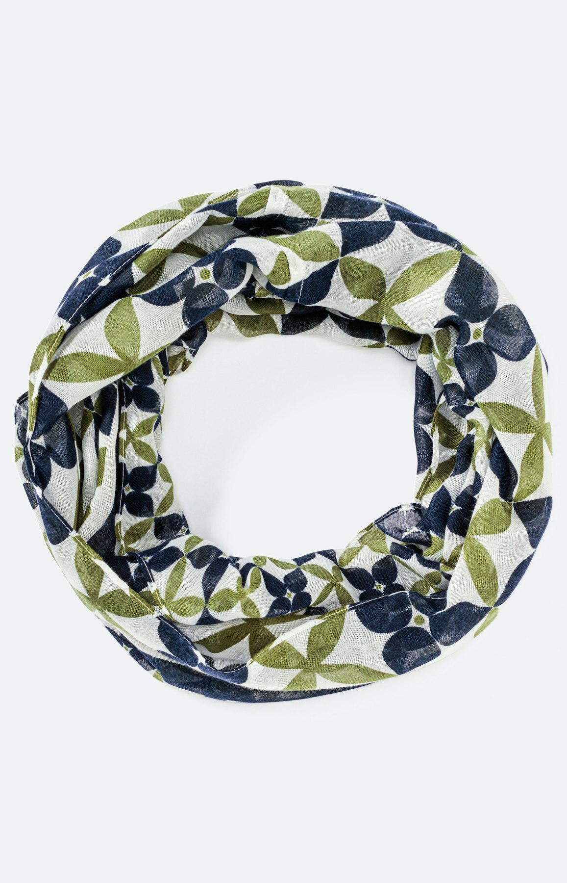 Loopschal mit grafischem Muster