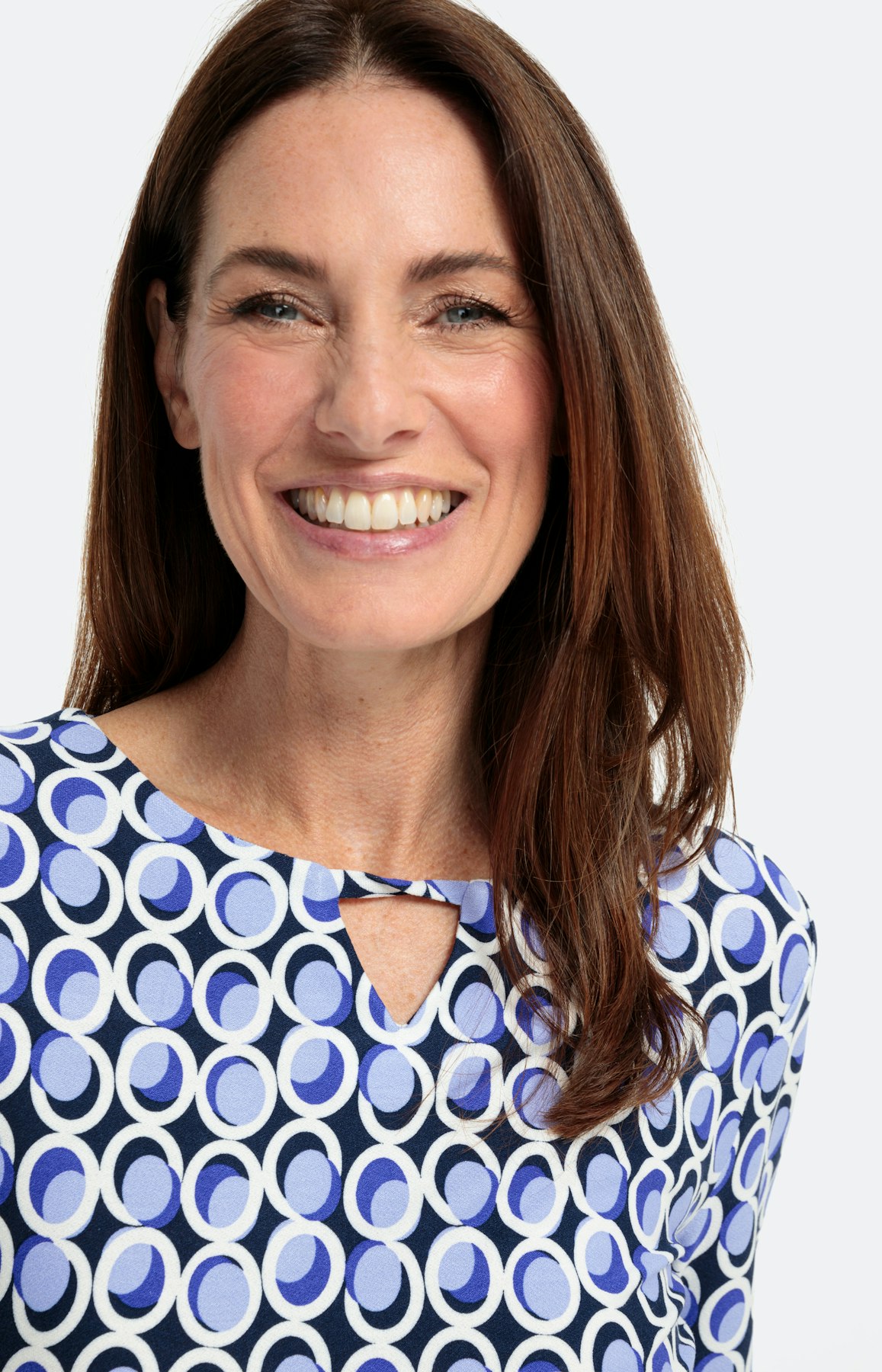 Gepunktetes Langarmshirt