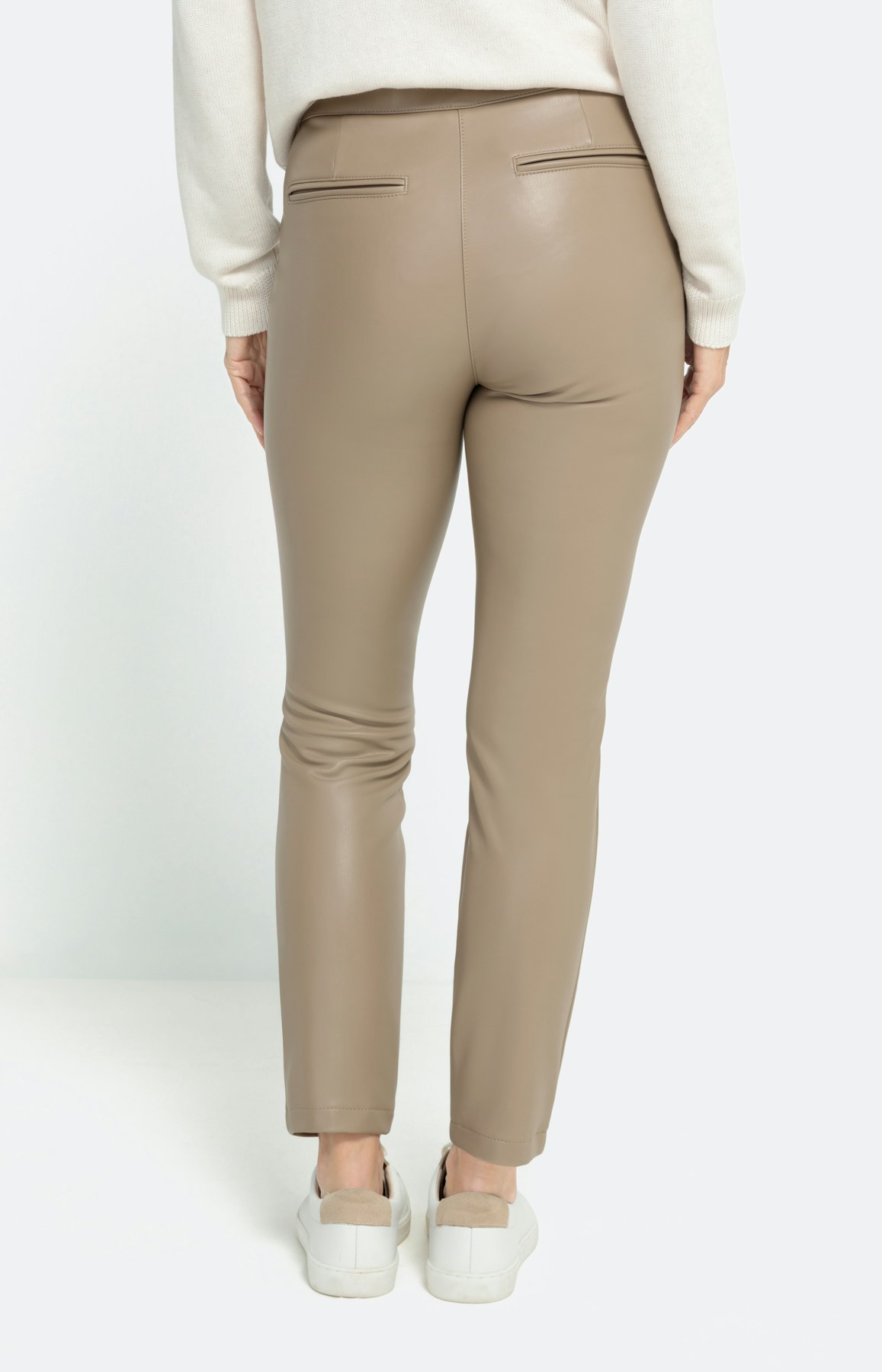 Bengalin in lederen optiek, taupe