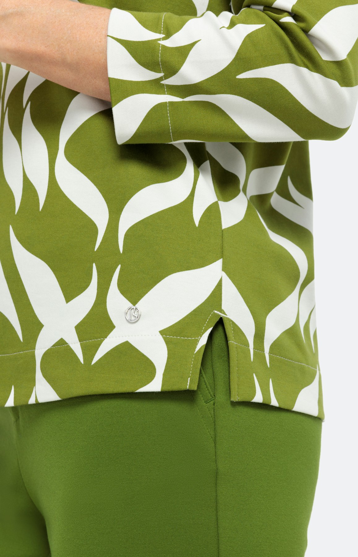 Sweatshirt met 3/4-mouwen