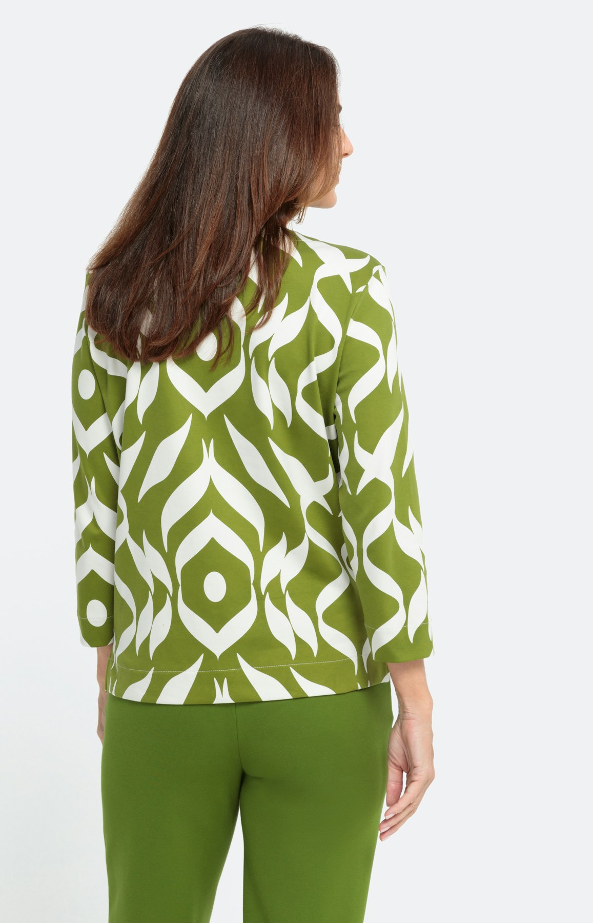 Sweatshirt met 3/4-mouwen