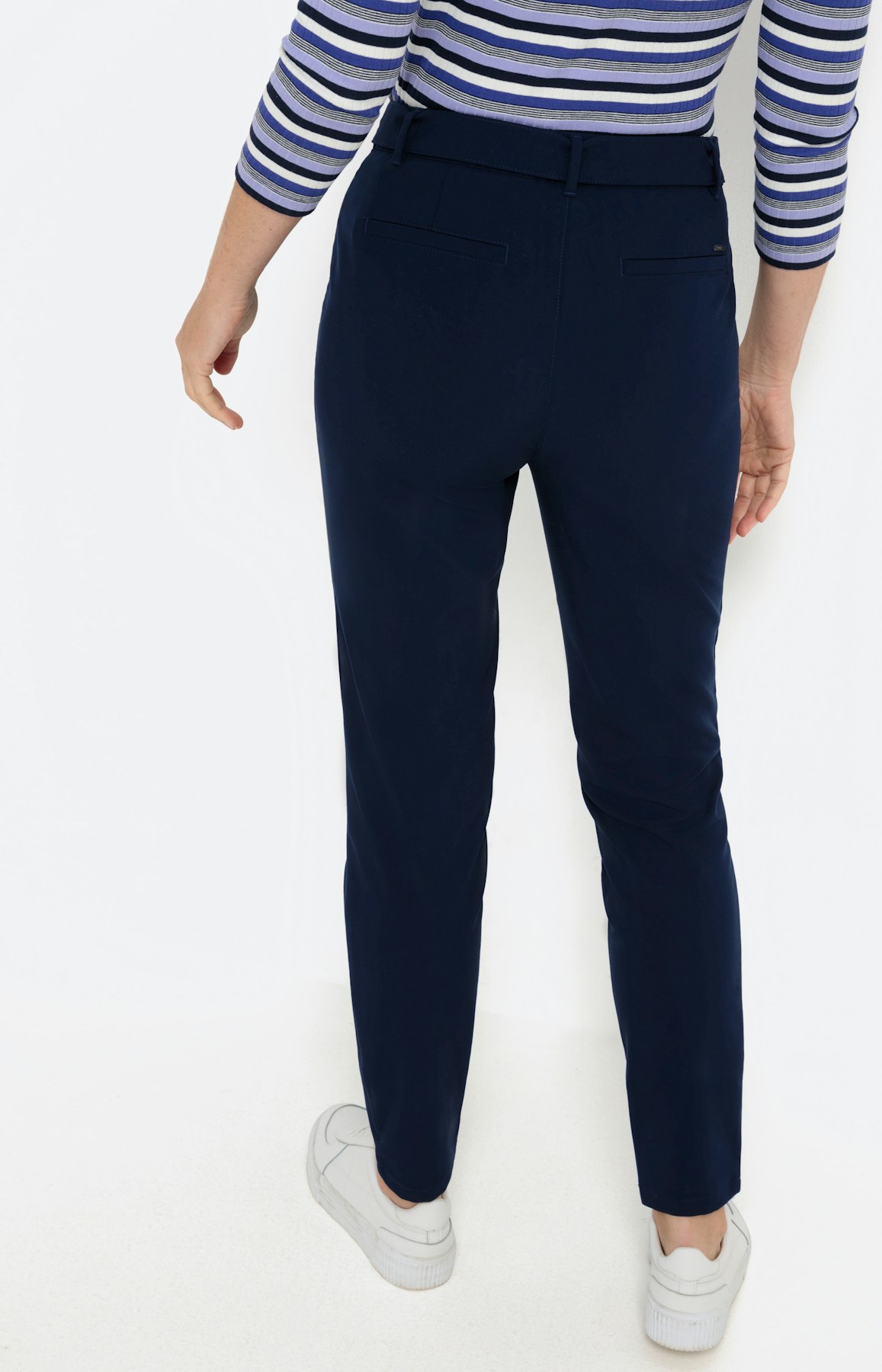 Zachte broek met smalle pijpen