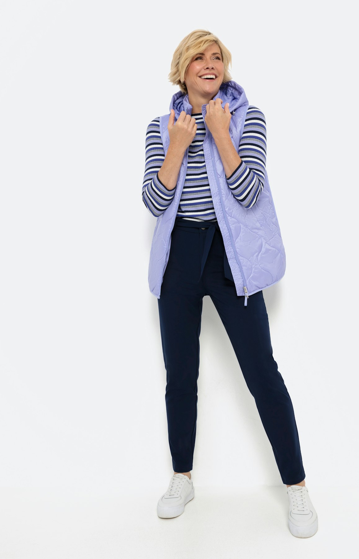 Zachte broek met smalle pijpen