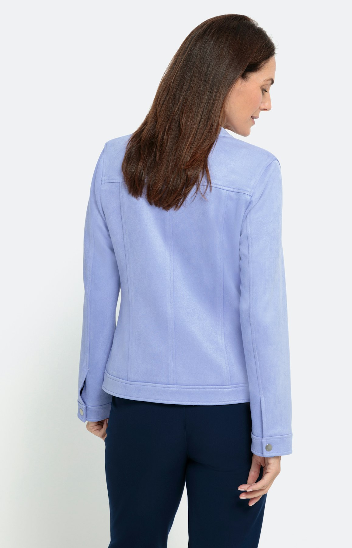 Moderne Jacke in Veloursleder-Optik