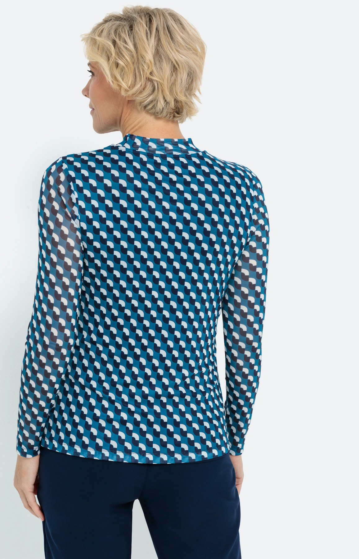 Langarmshirt aus Mesh