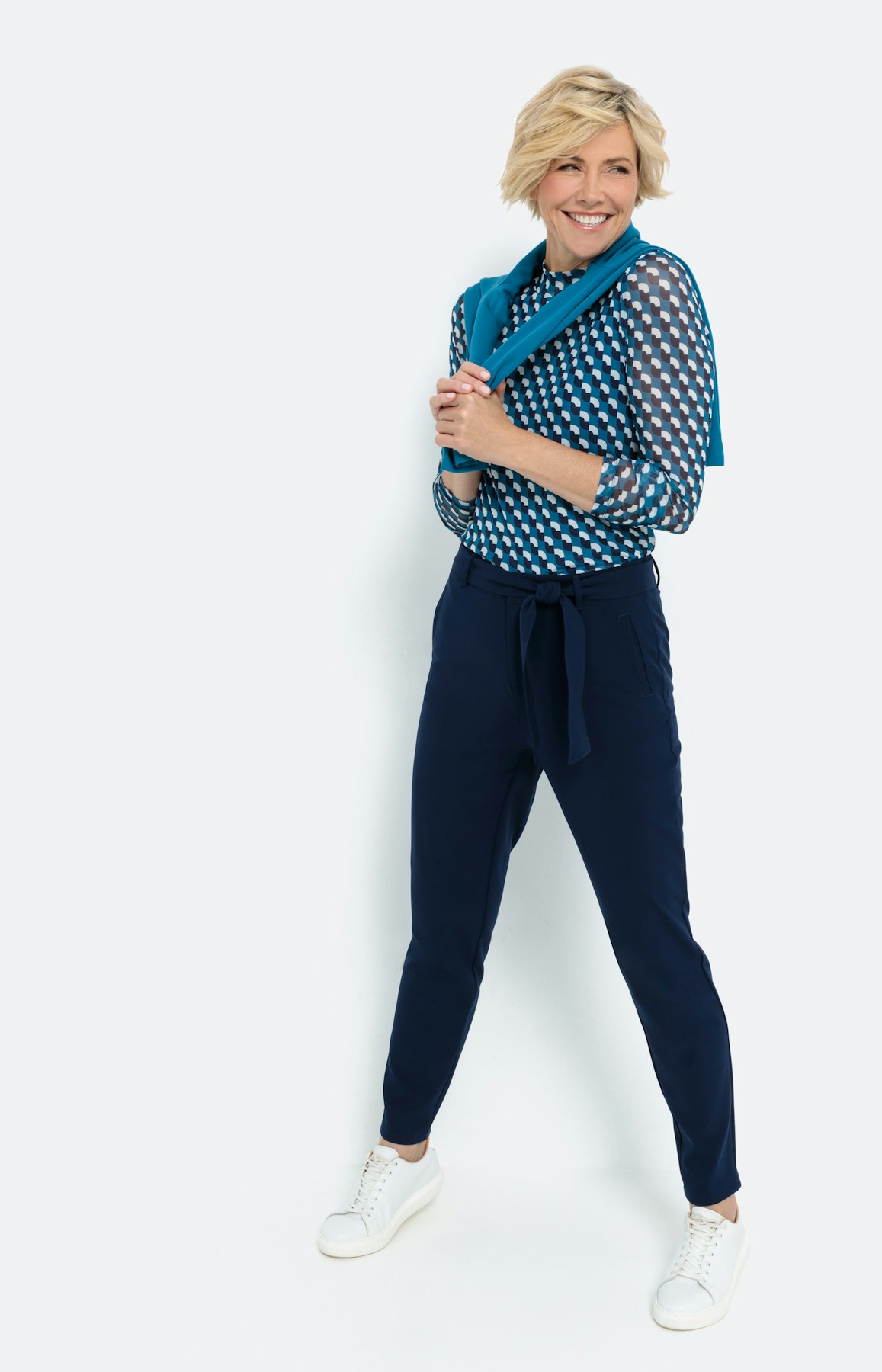 Langarmshirt aus Mesh