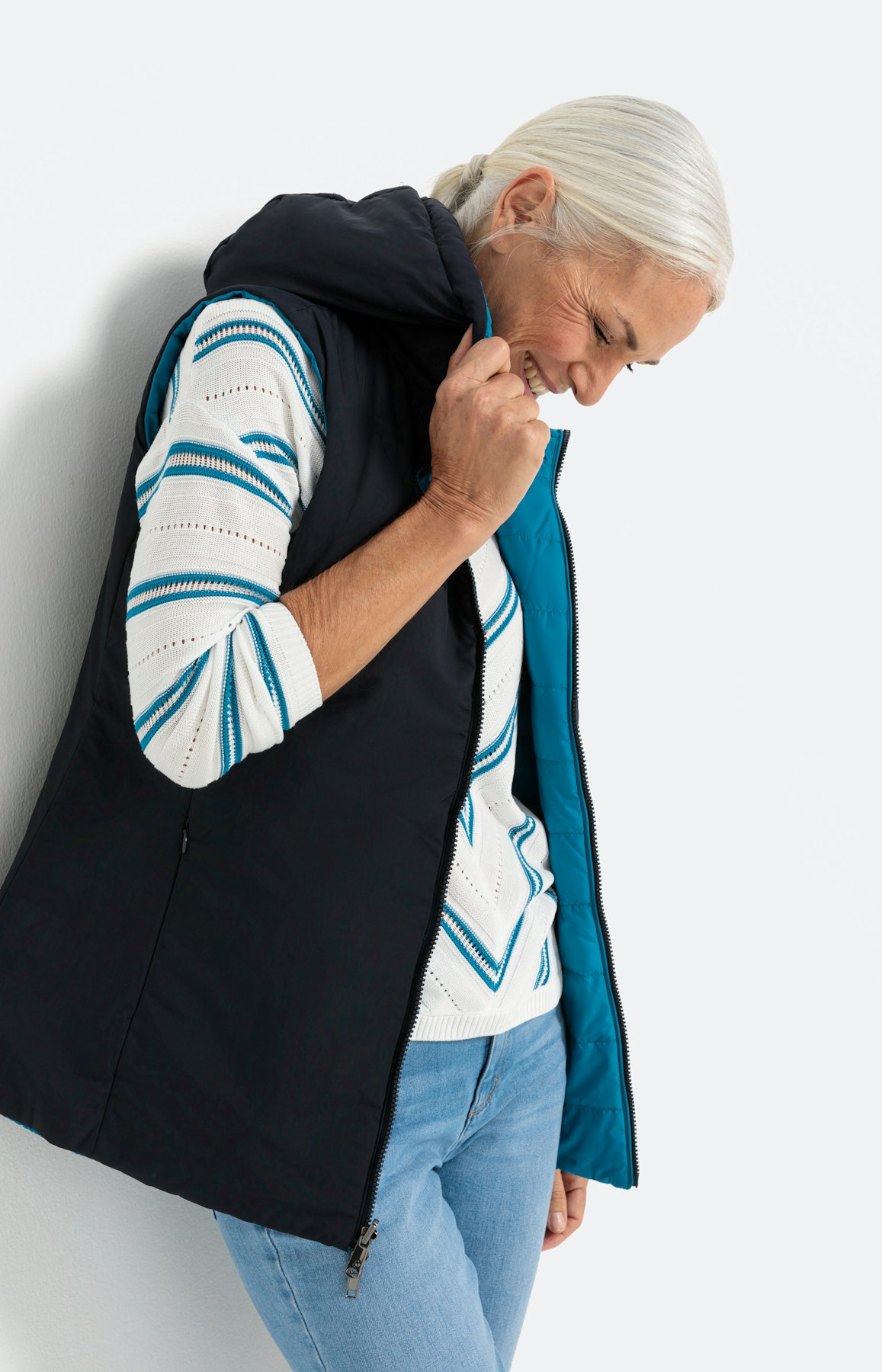 Steppweste zum Wenden