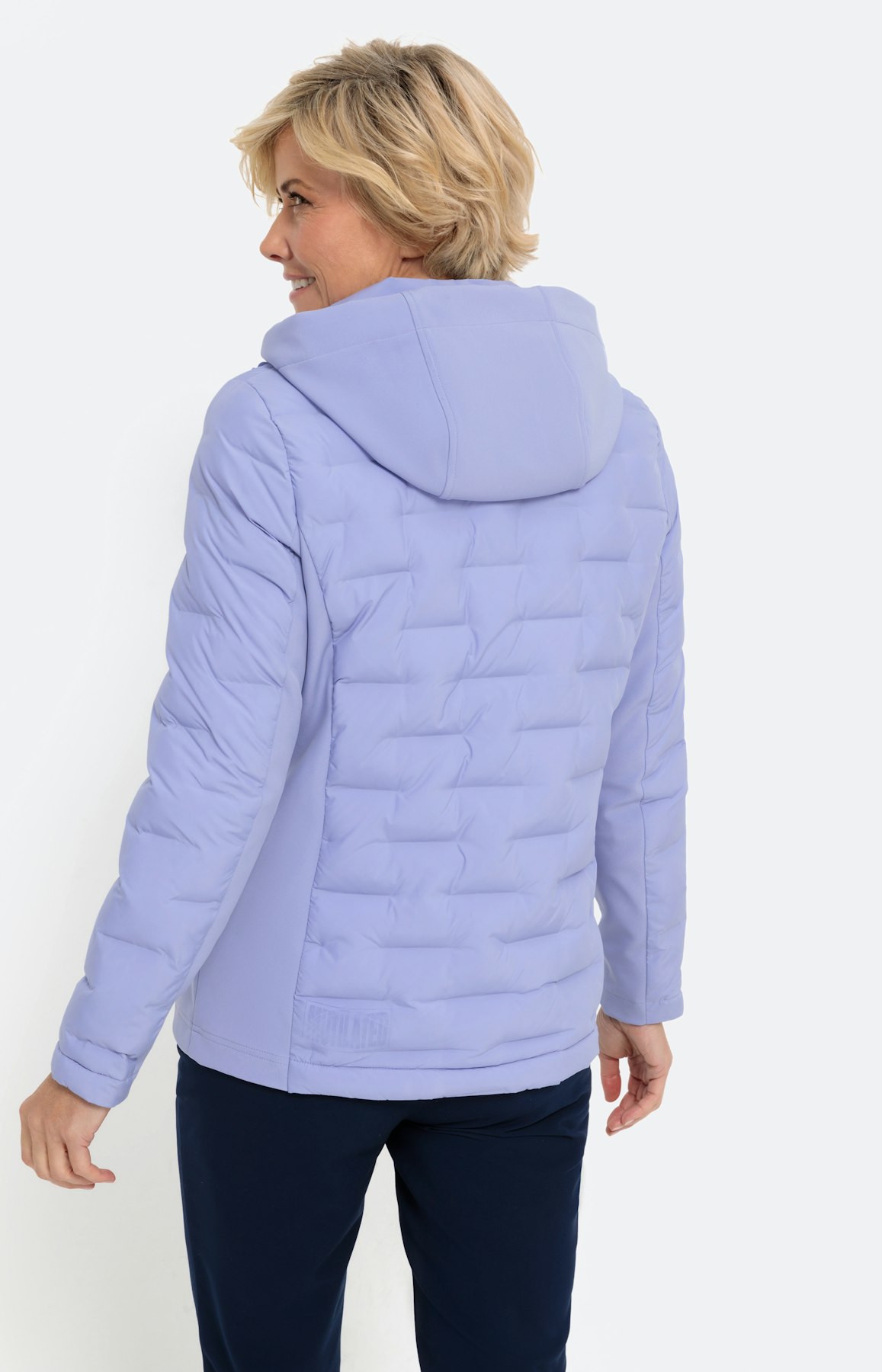 Gewatteerde jas met ritssluiting