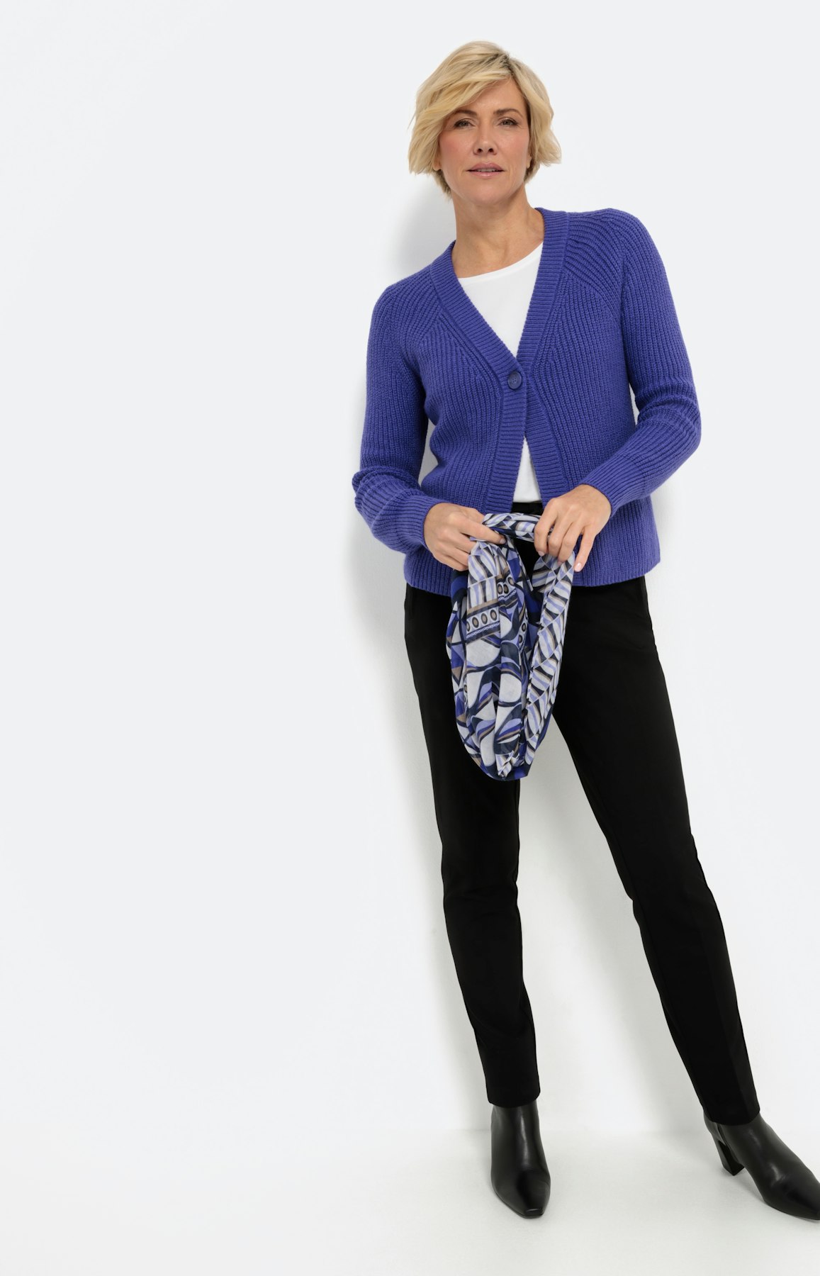 Langarm Cardigan mit Knopf