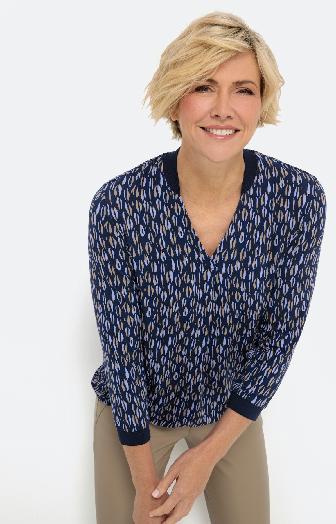 Millefleurs Shirt mit 3/4-Arm