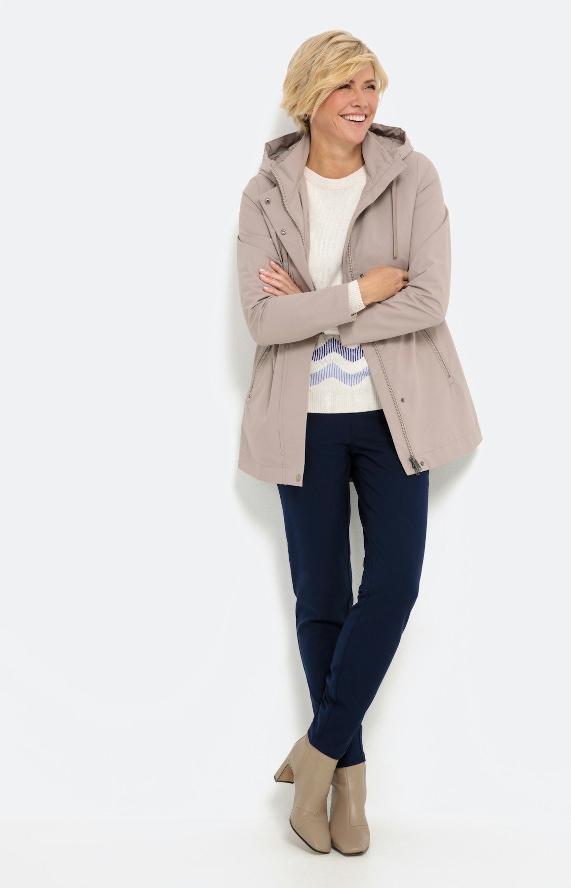 Softshelljacke im Parka-Design