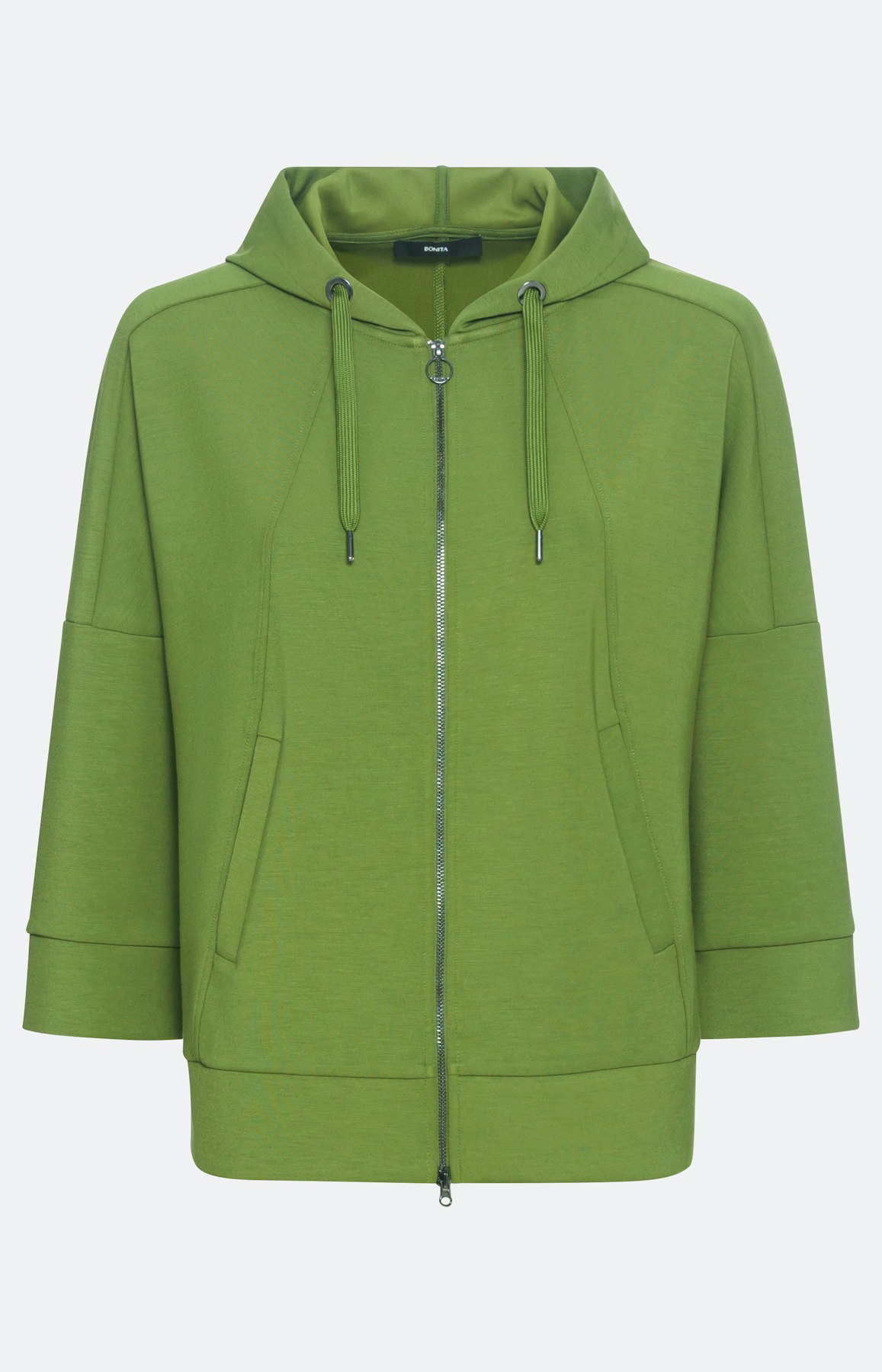 Legere Sweatjacke mit 3/4-Ärmel