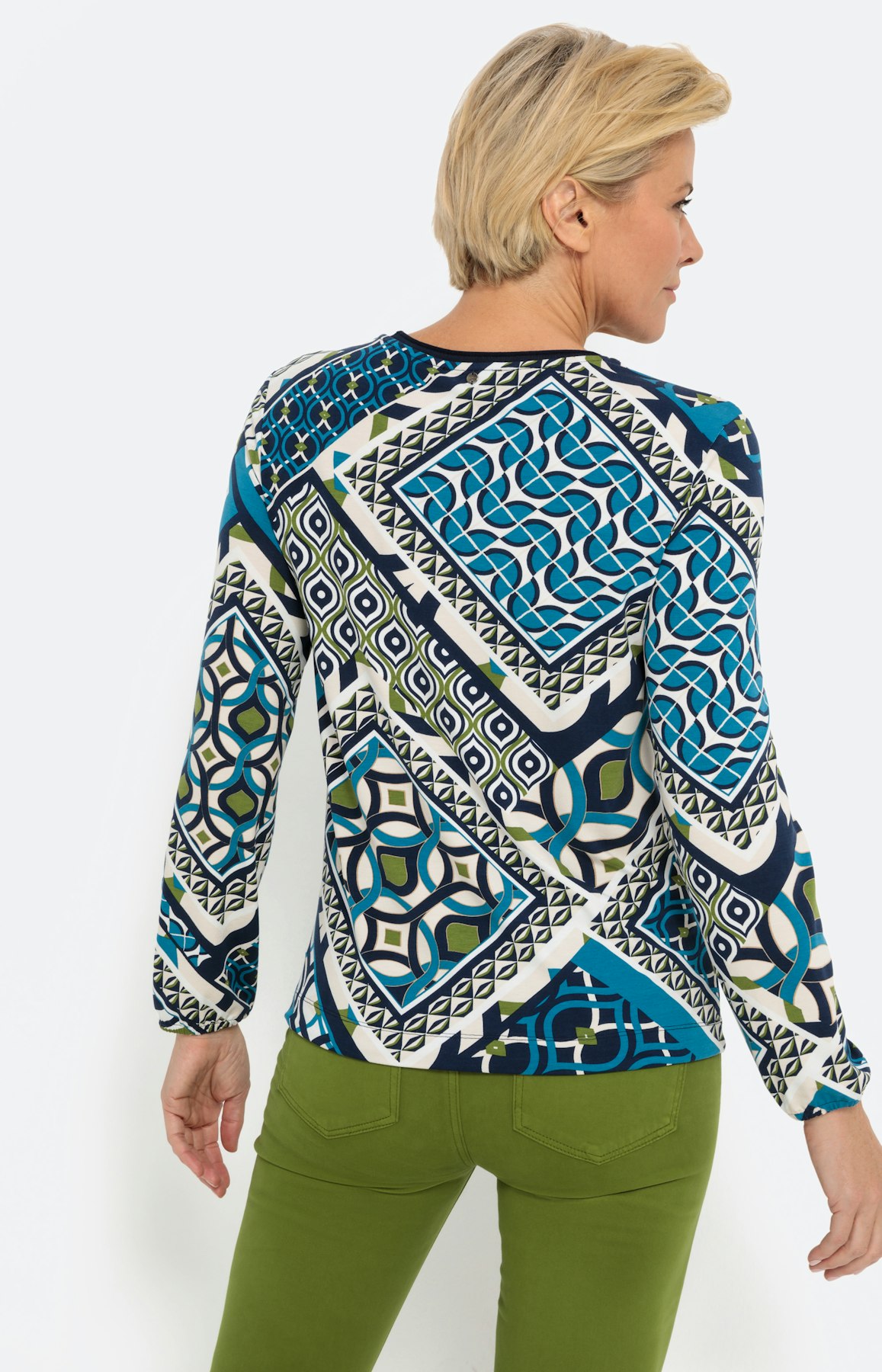 Langarmshirt im Patchwork Design