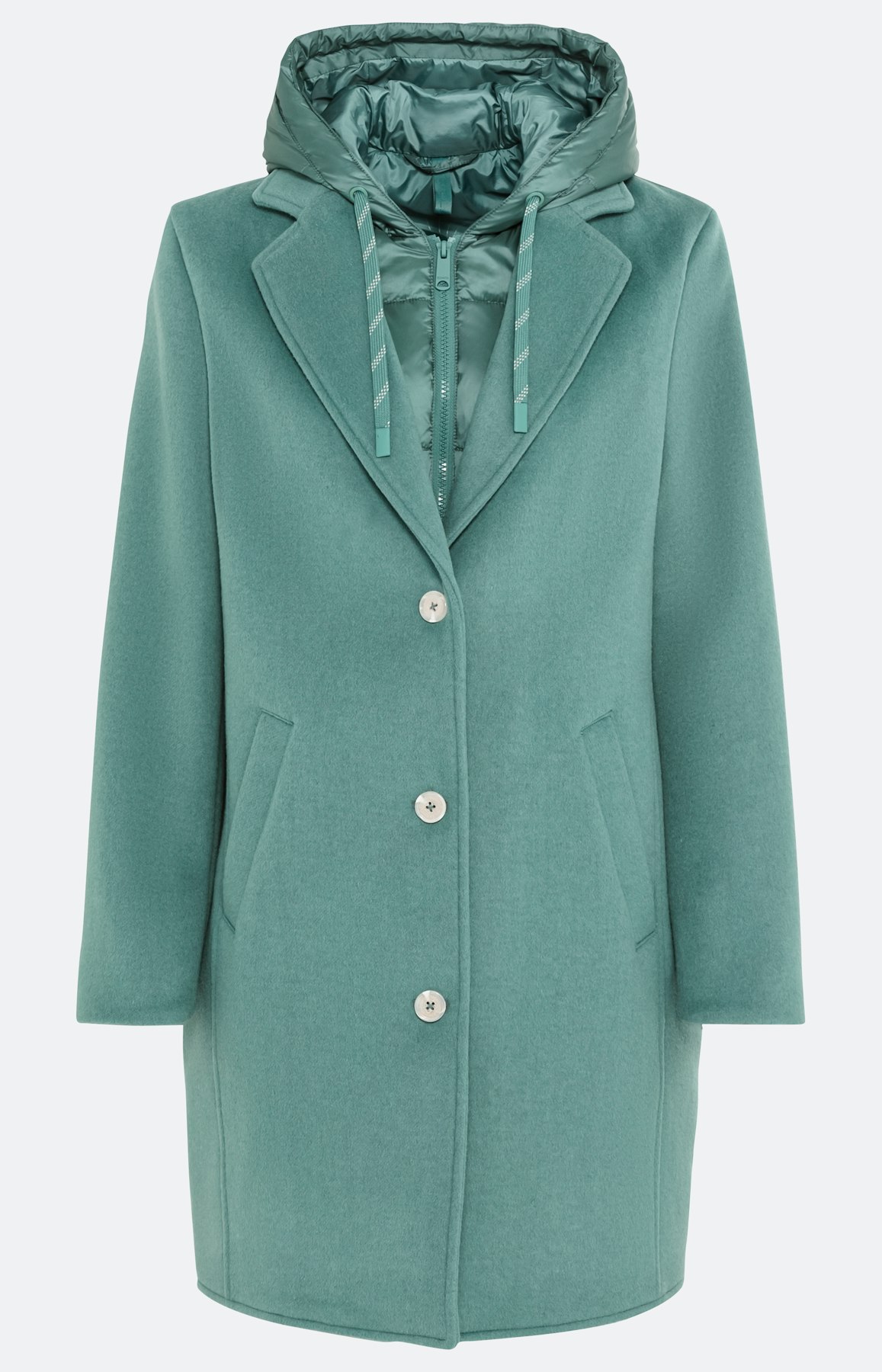 Jas in een mix van materialen