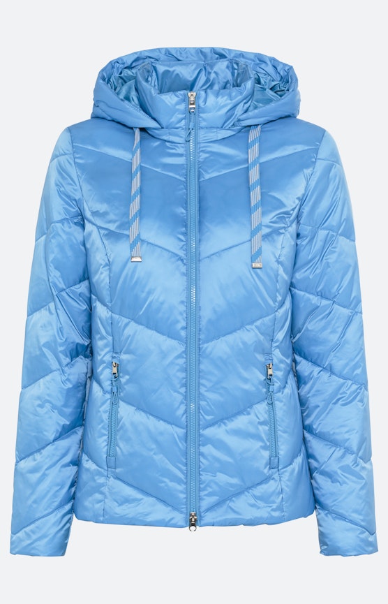 Steppjacke mit abnehmbarer Kapuze