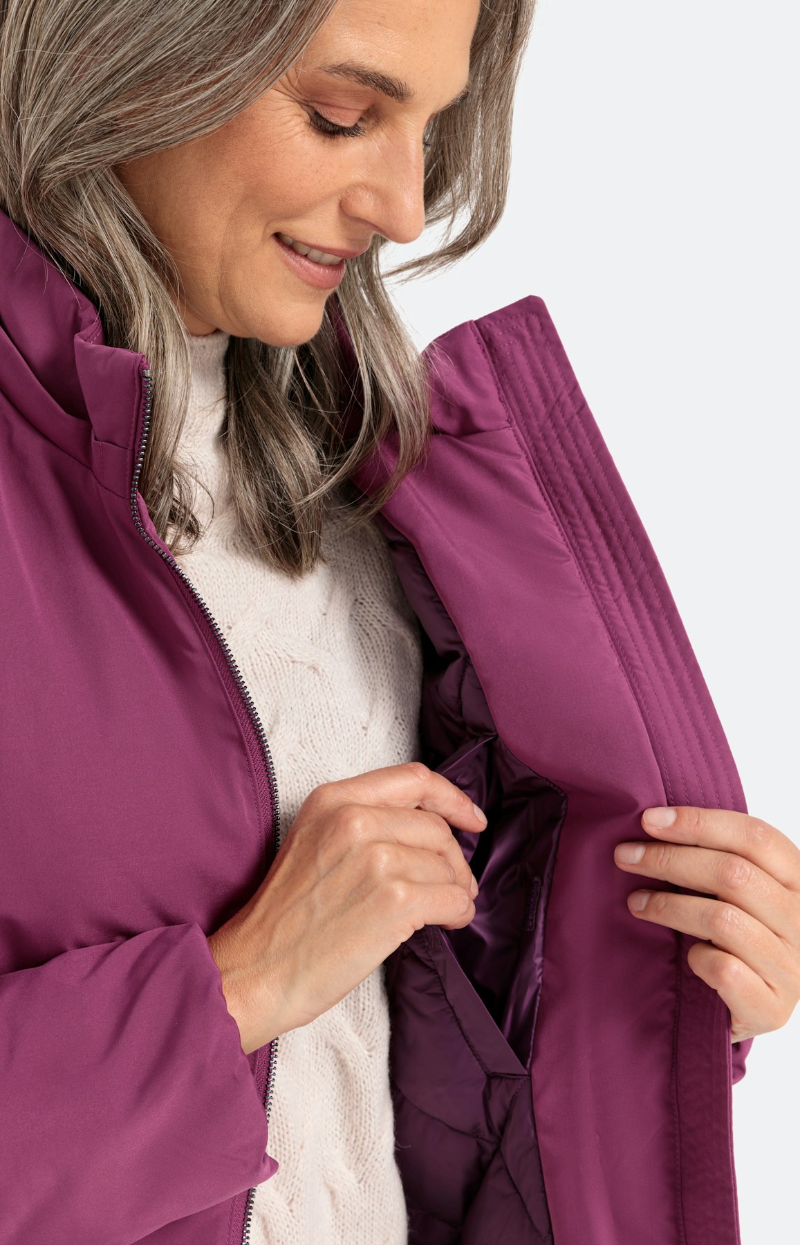 Parka mit abnehmbarer Kapuze