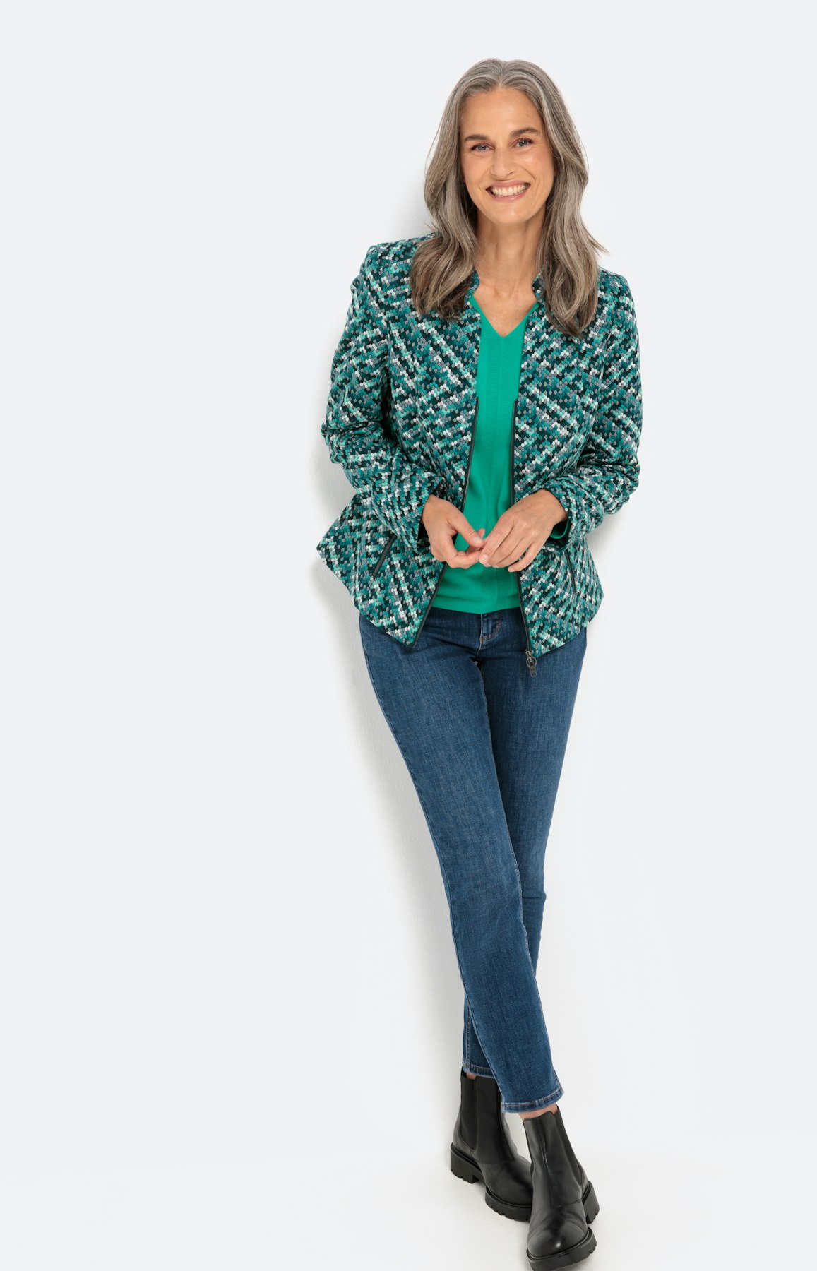 Blazer in Bouclé-Optik