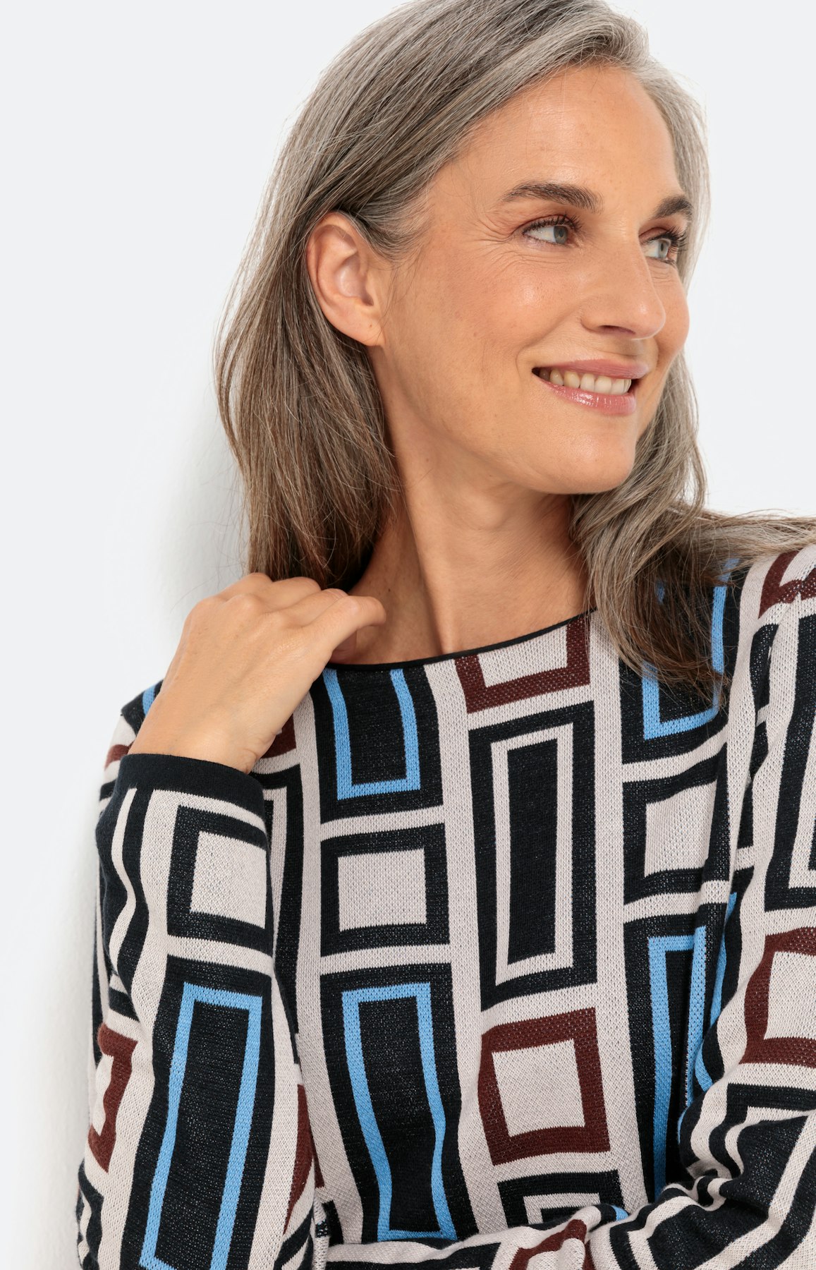 Strickpullover mit Jacquardmuster